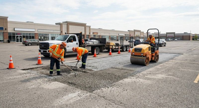 Parking Lot Gravel Repair in Woodstock, GA