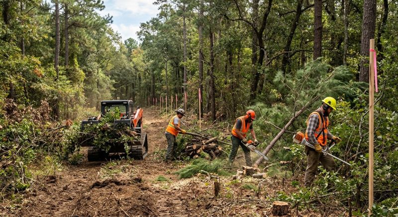 Pool Land Clearing in Houston, TX